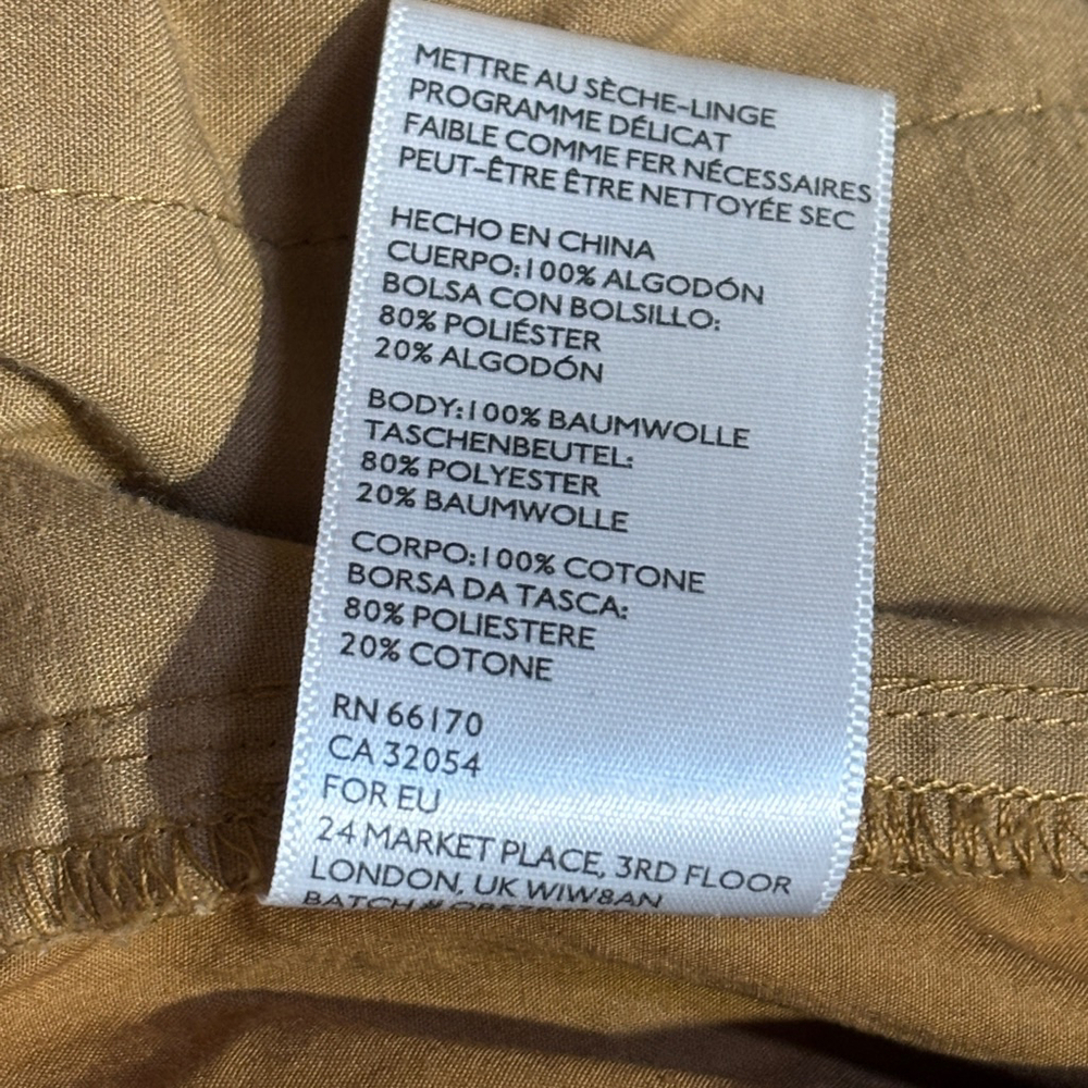 Kimchi Blue Simone Paperbag Pants Women's Size 4 Brown Pockets Wide Leg Cropped - Picture 6 of 13